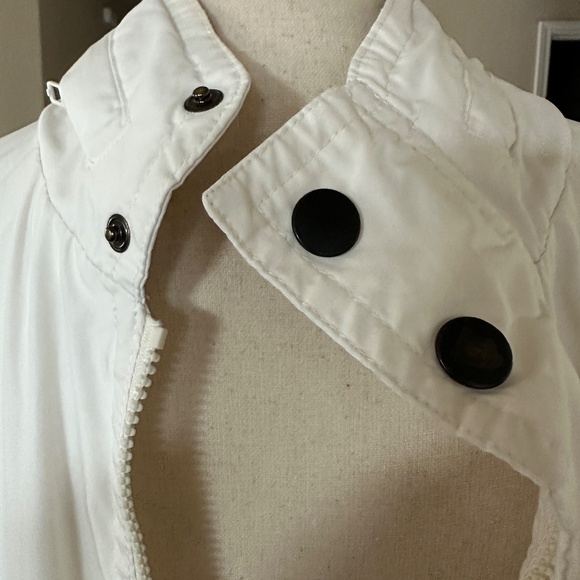 Vintage Rainforest Men's Windbreaker White with Hoodie Size Medium - Picture 3 of 9